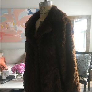 Zara faux fur teddy bear coat